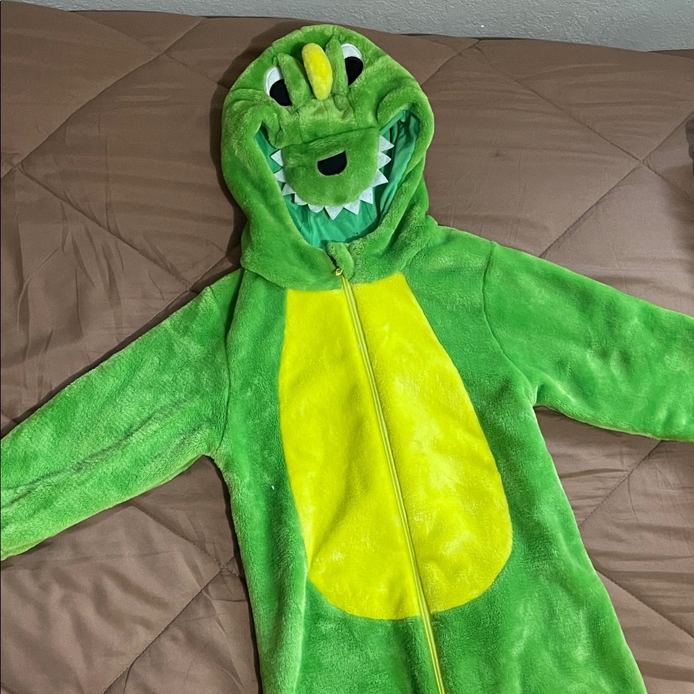 Green Dinosaur Kids Costume- 2T
